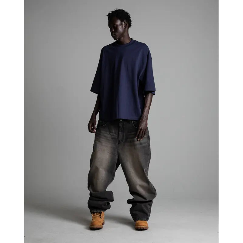 7.5Oz Max Heavyweight Oversized Short Sleeve Casual Streetwear Top Tshirt Cotton Cropped