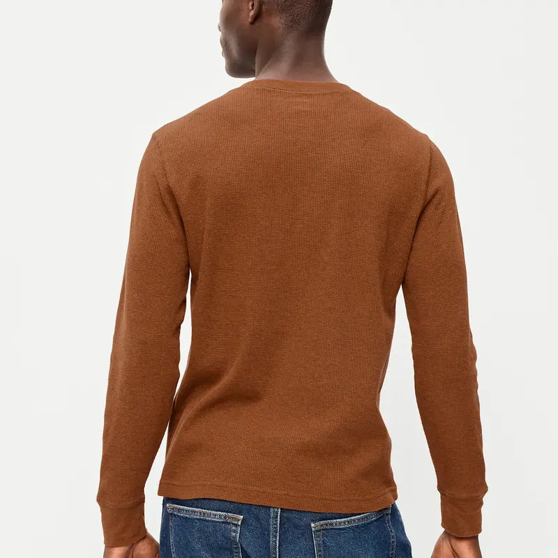 Old Navy Men'S Long-Sleeve Waffle Henley T-Shirt