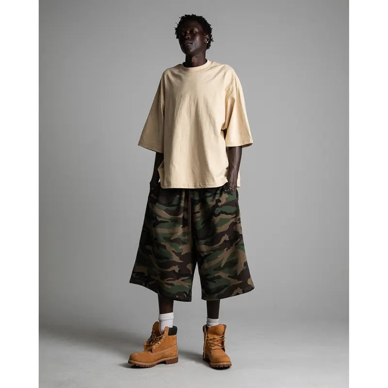 7.5Oz Max Heavyweight Oversized Short Sleeve Casual Streetwear Top Tshirt Cotton Cropped