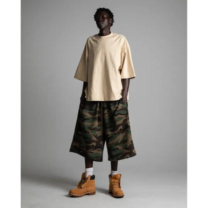 7.5Oz Max Heavyweight Oversized Short Sleeve Casual Streetwear Top Tshirt Cotton Cropped