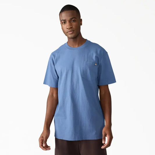 Dickies | Men'S Heavyweight Short Sleeve Pocket T-Shirt, 100% Cotton, Relaxed Fit, Functional Chest Pocket, Classic Workwear Casual Style